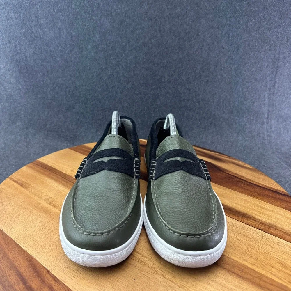 Cole Haan Nantucket Green Leather Casual Penny Loafers Mens Sz 10.5 C20618